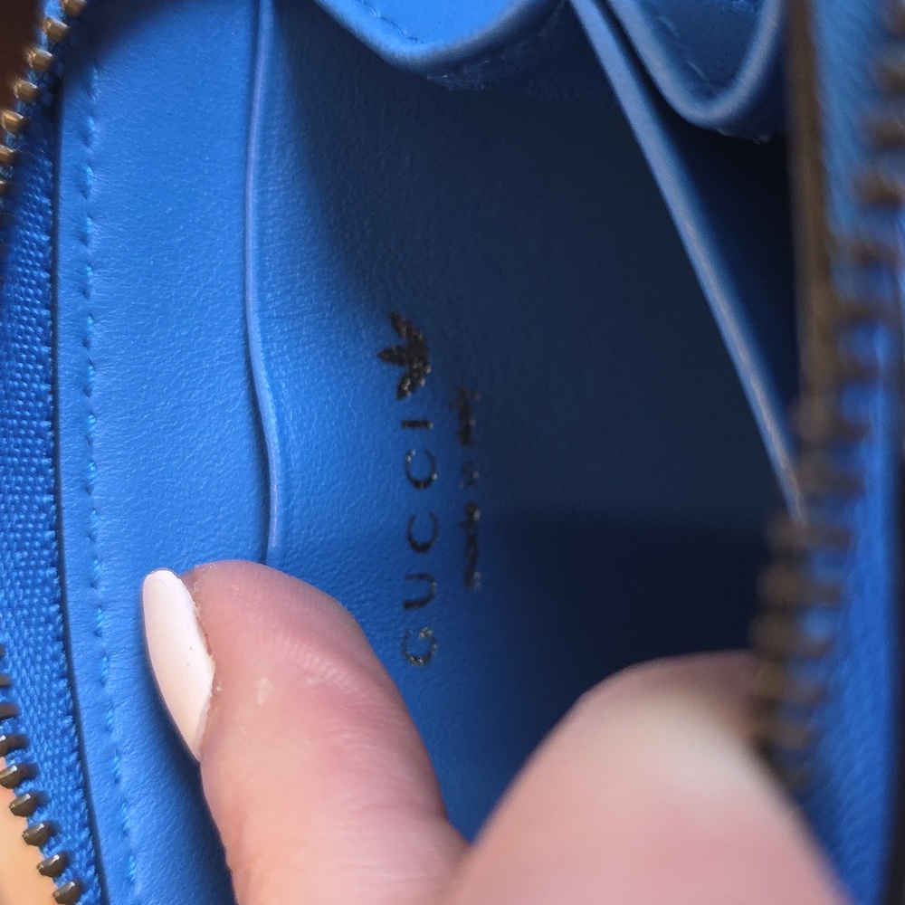 Gucci And Adidas Blue and White Men's Accessory Set Coated Canves - Picture 3 of 4